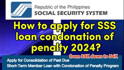 condonation in tagalog|SSS Loan Penalty Condonation Program: Ano Ito At .